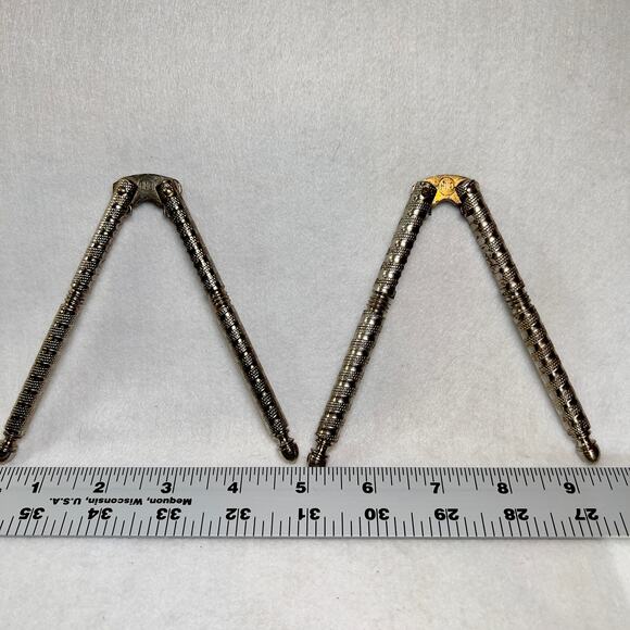 HMQ Seafood Nutcracker Set of 2 Henry Marcus Quackenbush Vintage 1940’s Metal - Picture 2 of 4